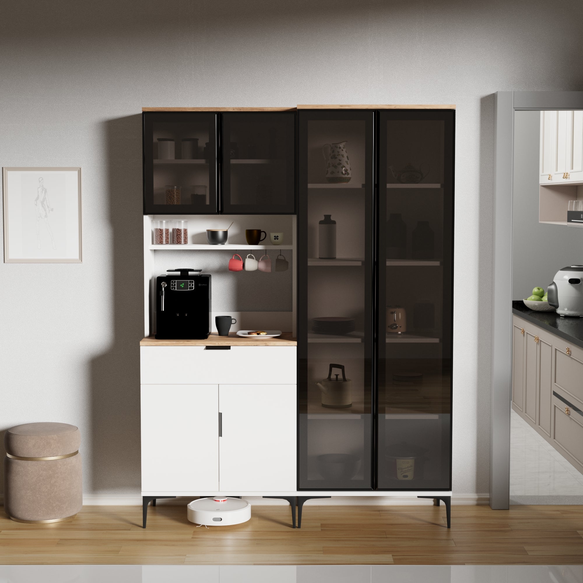 Dibek Kapaklı + 700 Ledli Dolap görsel 6
