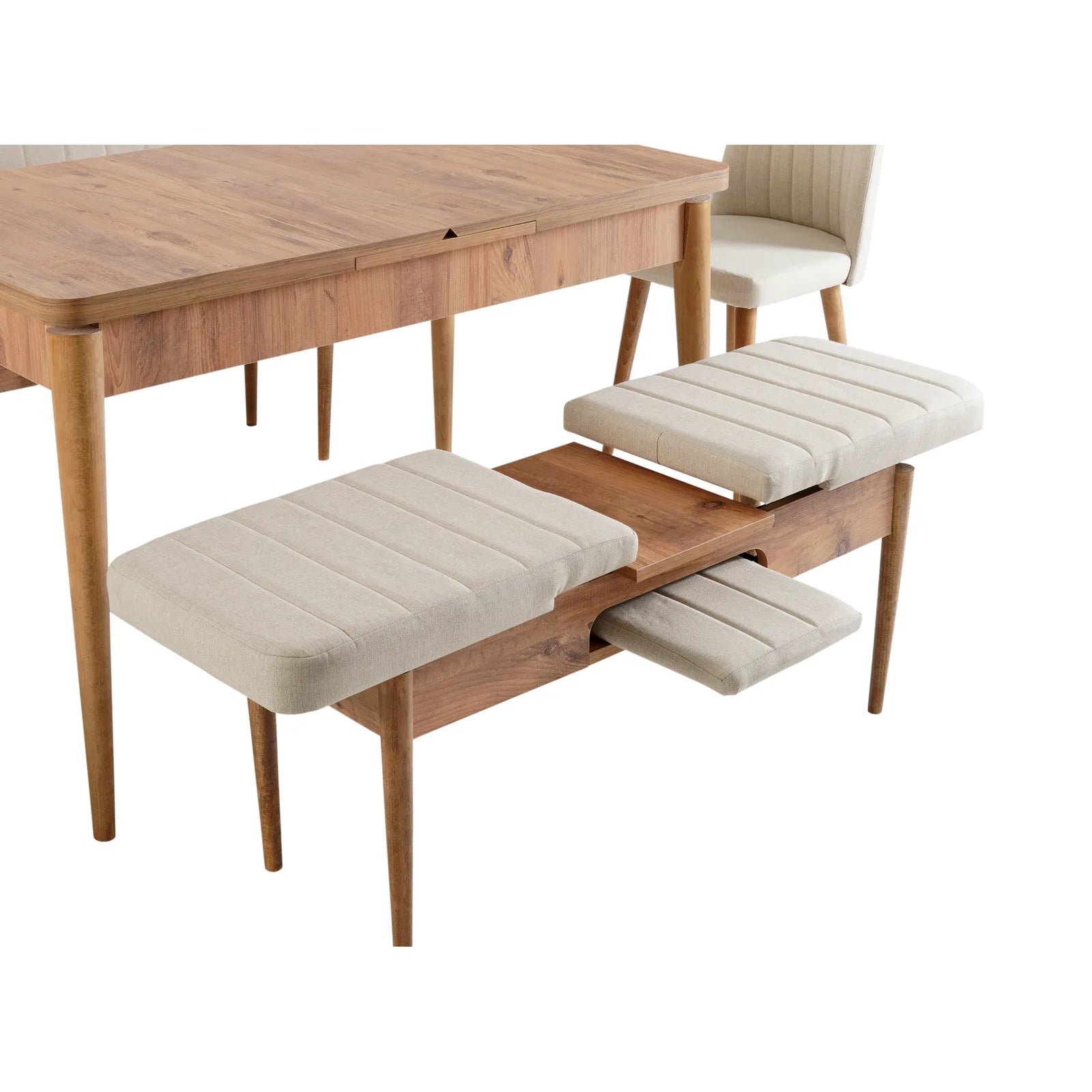 Sembol Bench Atlantik Krem görsel 4