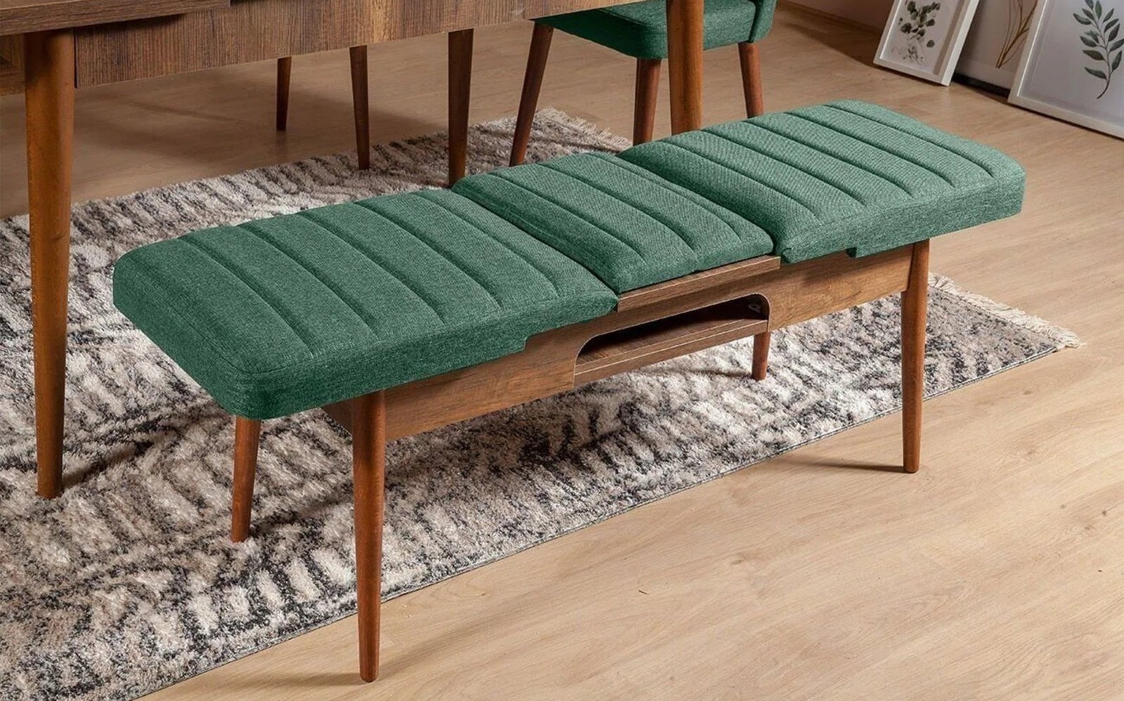 Sembol Bench Ceviz Yeşil