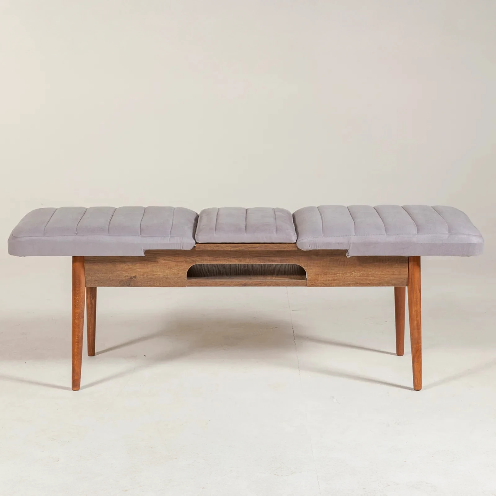 Sembol Bench Ceviz Soho Gri görsel 4