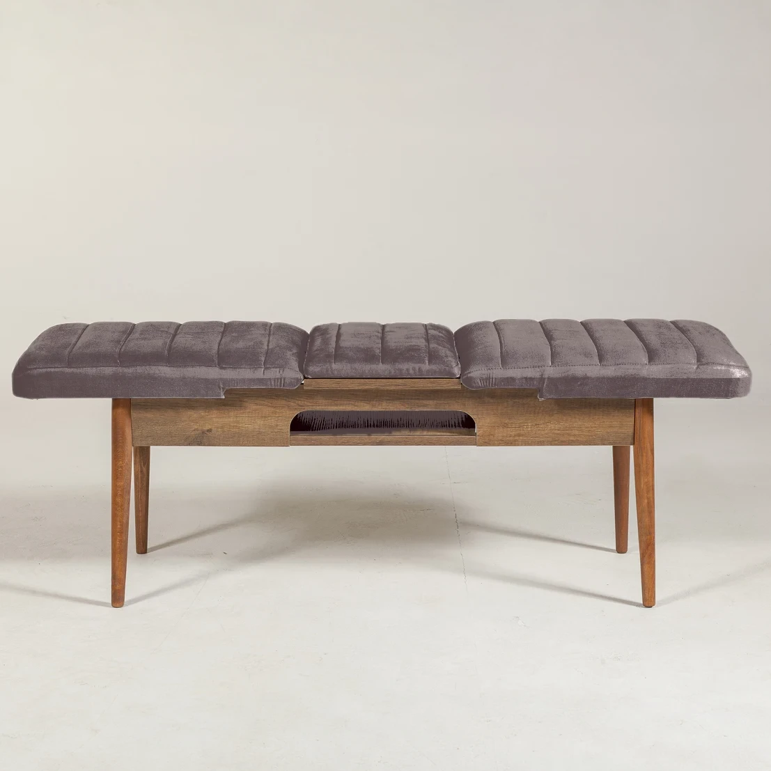 Sembol Bench Ceviz Soho Antrasit